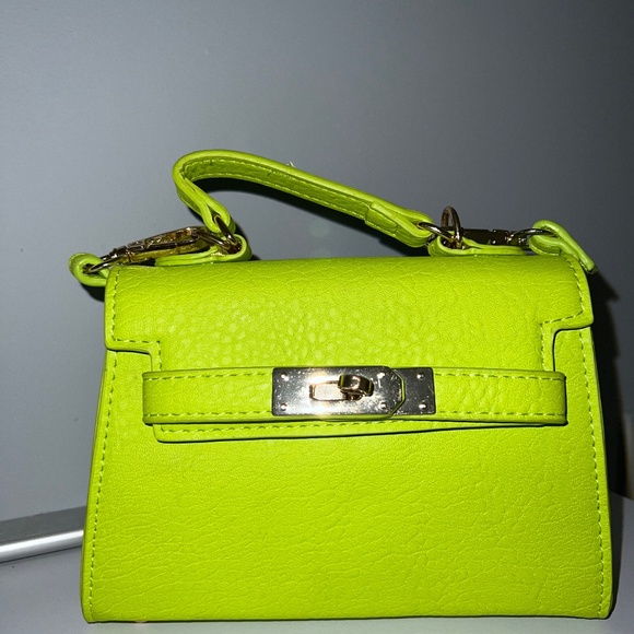 Fashion Nova Handbags - Mini bag neon lime green yellow color New